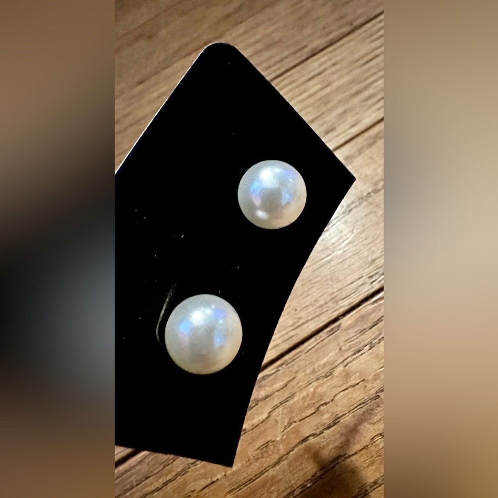 Fashion Jewelry Classic White Pearl Earrings